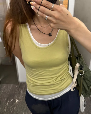 Basic Round Sleeveless