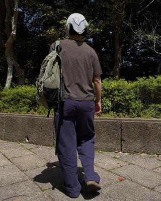 Cotton herringbone pants