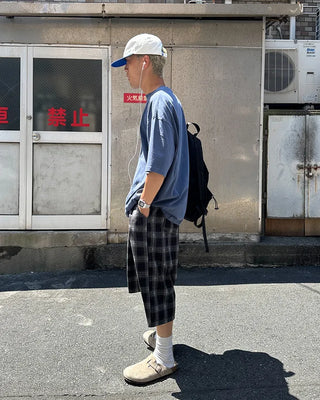 Checked Bermuda shorts