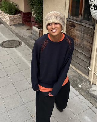 Loose-fit raglan knit