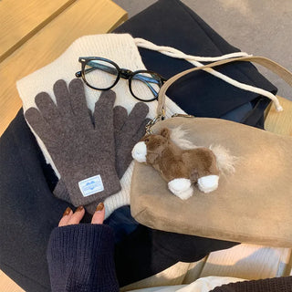 Suede tote bag