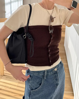 [8th Re-release] (ORIGINAL) Medium Drawstring Shoulder Bag (black)