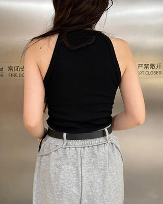 Halter neck sleeveless