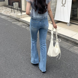 Flared Fit Denim Pants