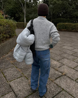 High-neck light padded jacket
