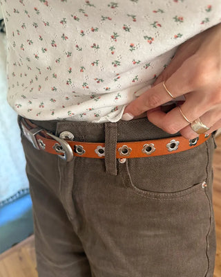 Flower punching belt