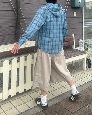 Oversized Banded Bermuda Pants