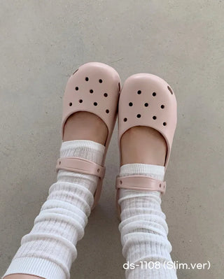Mary Jane ballet clogs, flat sandals, slippers, mules, aqua shoes