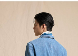 [CULTUM] Washed Denim Blazer