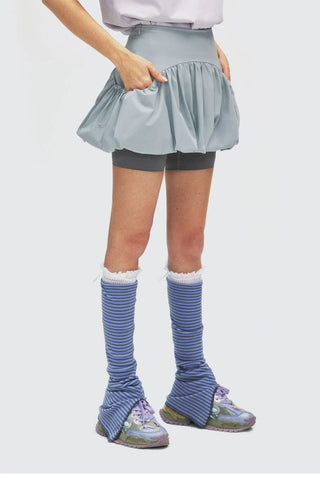 [Monterest] Reflective Print Bubble Sports Skirt