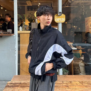 Wave Bicolor Windbreaker