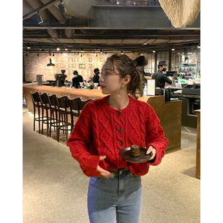 Round Cable Cardigan