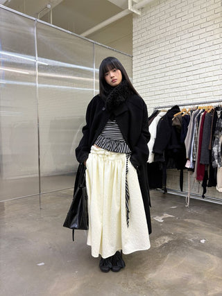 [NeverSeez] Jacquard Voluminous Skirt