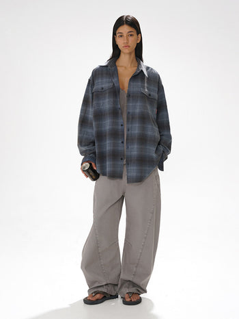 MASONPRINCE Washed Plaid Shirt
