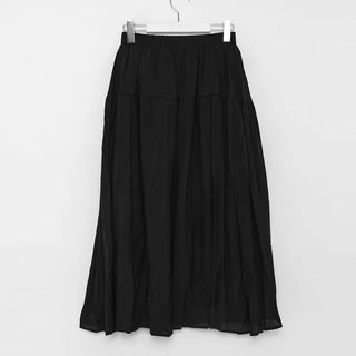 Shirred long skirt