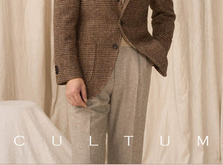 [CULTUM] Wool Prince of Wales Check Blazer