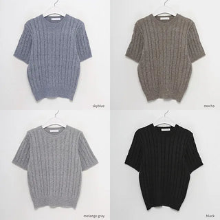 olani twist half sleeve knit