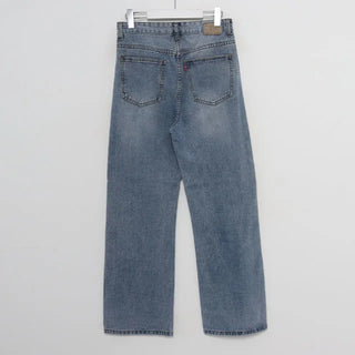 slim boot-cut long jeans