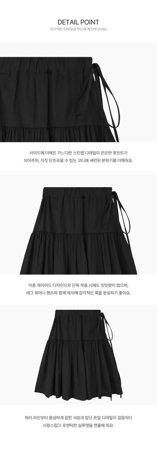 Perry Frill Cancan Midi Skirt