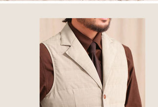[CULTUM] Tailored Down Vest with Notch Lapel