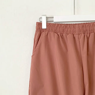 Summer Wide Elastic Training 2-Way Jogger String Cargo Pants