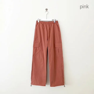 Summer Wide Elastic Training 2-Way Jogger String Cargo Pants