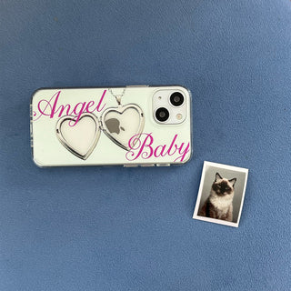 WHITE FLORAL SILVER EPOXY CASE