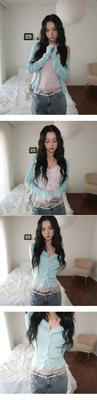 Kkoarib V-Two-Way Cardigan - 4 colors
