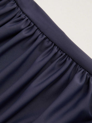 Cowl Neck Ruched Backless Maxi Dress