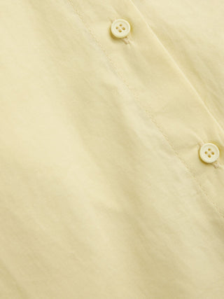 Cotton Collar Solid Long Sleeve Shirt