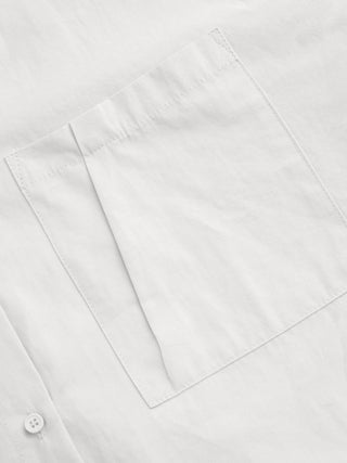 Cotton Collar Solid Long Sleeve Shirt