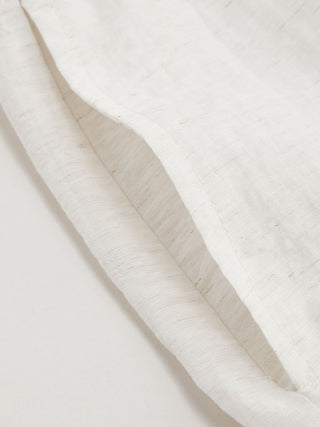 Crossover Waistband Linen Trouser