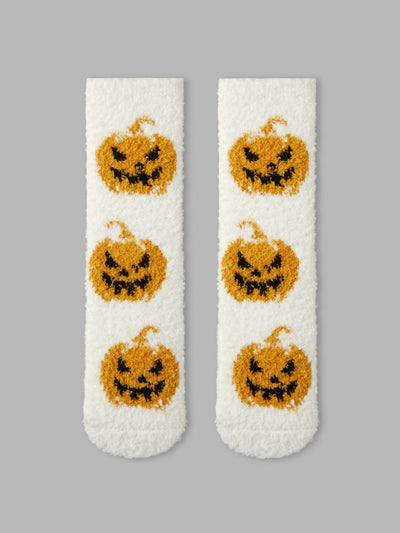 PUMPKIN FUZZY SOCKS