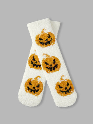 PUMPKIN FUZZY SOCKS