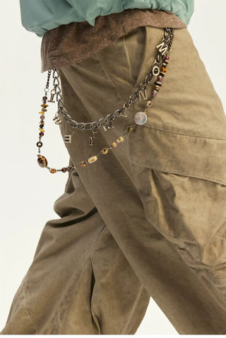 [Monterest] Detachable Double Chain Beaded Pants Chain