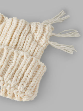 CAT EAR KNITTED BEANIE HAT
