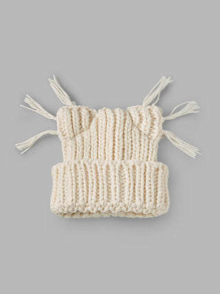CAT EAR KNITTED BEANIE HAT