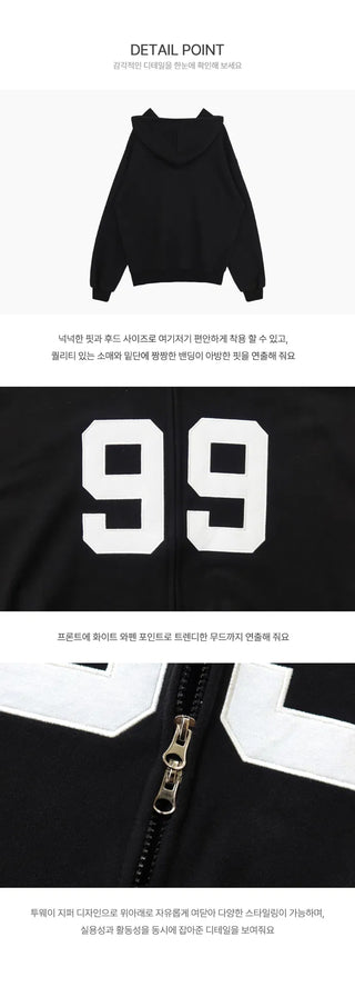 Forest 99 Zip-up Hoodie - 3 Colors