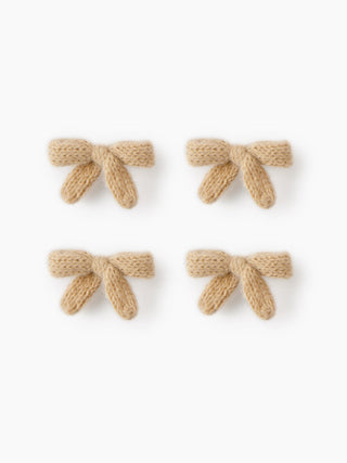 4PCS BOWKNOT WOVEN HAIR CLIP