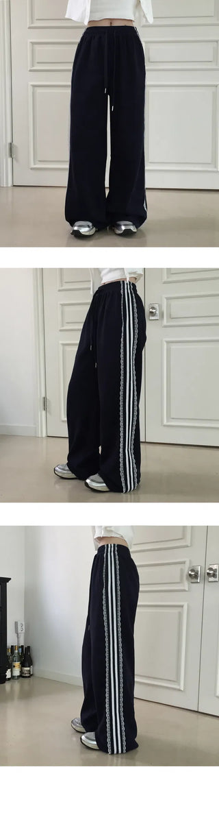 Penning Lace Long Wide Training Two-Way Pants - 5 Colors