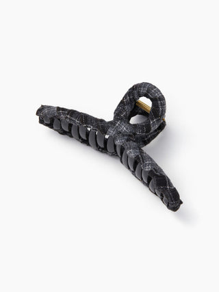 PLAID PATTERNED HAIR CLAW
