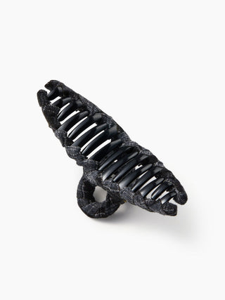 PLAID PATTERNED HAIR CLAW