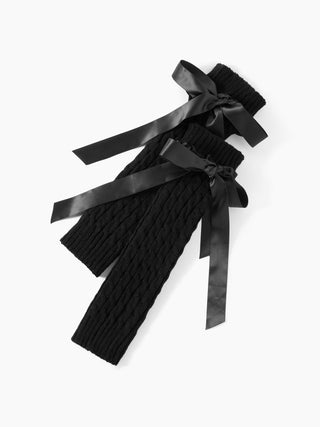 BOWKNOT DECOR LEG WARMERS