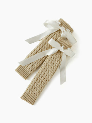 BOWKNOT DECOR LEG WARMERS