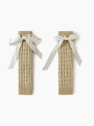 BOWKNOT DECOR LEG WARMERS