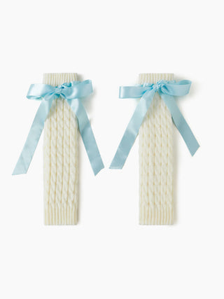 BOWKNOT DECOR LEG WARMERS