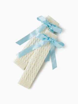 BOWKNOT DECOR LEG WARMERS