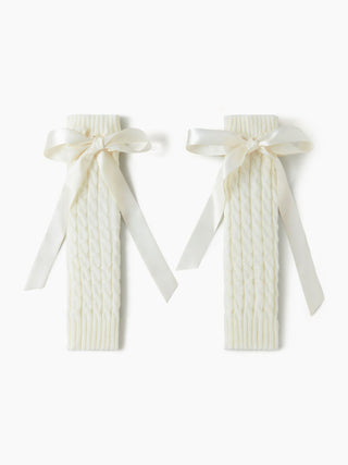BOWKNOT DECOR LEG WARMERS