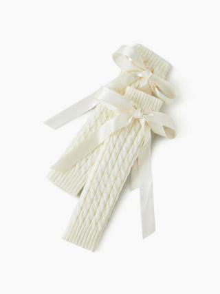 BOWKNOT DECOR LEG WARMERS