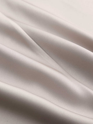 Satin Mid Rise Ruffle Bias Maxi Skirt